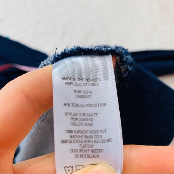 Joe’s jeans men’s navy blue hoodie raw color H - Picture 6 of 7